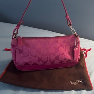 Coach Signature Fuchsia Mini Bag